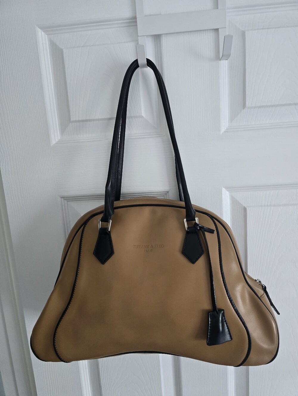 TIFFANY & FRED PARIS Bowler Style Handbag